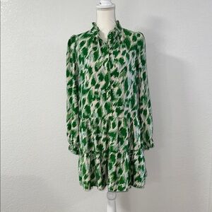 T C E C Green Patterned Women's Dress